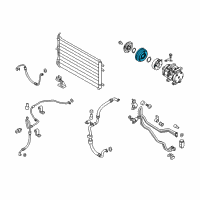 OEM 2012 Kia Sedona PULLEY Assembly-A/C Compressor Diagram - 976434D300