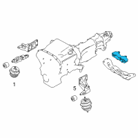 OEM 2014 Infiniti Q50 Insulator-Engine Mounting, Rear Diagram - 11320-4GA5A