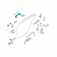 OEM Lincoln MKS Handle, Outside Diagram - DA5Z-5422404-BAPTM