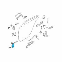 OEM Lincoln MKT Upper Hinge Diagram - 8A5Z-5426810-A