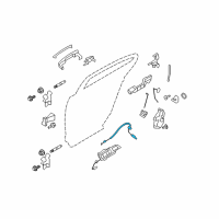 OEM 2009 Lincoln MKS Lock Cable Diagram - 8A5Z-54221A00-B