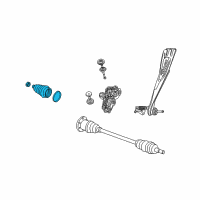 OEM Chrysler Voyager Boot Kit-Half Shaft Diagram - 5016941AA