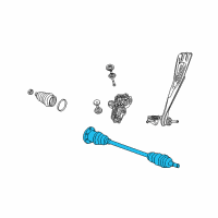 OEM 2002 Dodge Grand Caravan Axle Half Shaft Diagram - 4641896AA