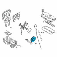 OEM Kia Rio Pulley-Crankshaft Diagram - 231242X010