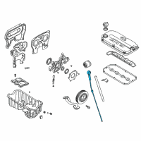 OEM 2002 Kia Rio Oil Level Gauge Assembly Diagram - 0K30E10450A