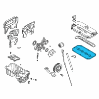 OEM Kia Rio Gasket-Head Cover Diagram - 0K30E10235