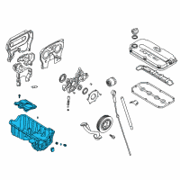 OEM 2002 Kia Rio Pan Assembly-Oil Diagram - 0K30C10400A