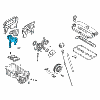 OEM 2005 Kia Rio Cover-TBELT, Lower Diagram - 213512X000