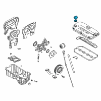 OEM Kia Cap Assembly-Oil Filler Diagram - 265102X002