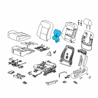 OEM 2018 GMC Sierra 3500 HD Seat Back Heater Diagram - 84519613