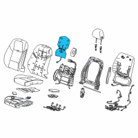 OEM 2016 Cadillac CTS Seat Back Heater Diagram - 23110261