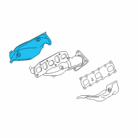 OEM 2015 Nissan 370Z Cover-Exhaust Manifold Diagram - 16590-1PM4A