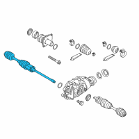 OEM 2014 BMW ActiveHybrid 3 Cv Axle Assembly Front Right Diagram - 31-60-7-597-694
