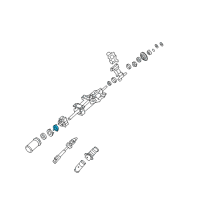 OEM 2008 Cadillac STS Sensor Asm, Steering Column Tilt Wheel Position Diagram - 89060599