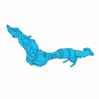 OEM 2021 Ford Escape EXHAUST MANIFOLD AND CATALYST Diagram - LX6Z-5G232-C