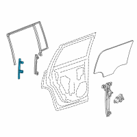 OEM 2016 Cadillac Escalade ESV Rear Guide Diagram - 84010826