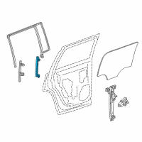 OEM 2020 Chevrolet Tahoe Window Channel Diagram - 84010828