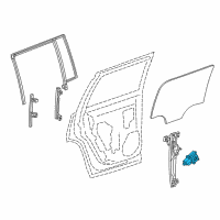 OEM Chevrolet Suburban 3500 HD Window Motor Diagram - 22921498