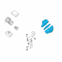 OEM Nissan Quest Air Cleaner Diagram - 16500-7B000