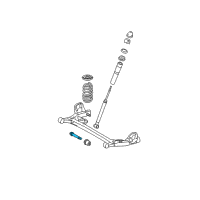 OEM Toyota Sienna Axle Beam Bolt Diagram - 90080-11598