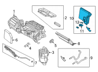 OEM 2020 BMW 330i xDrive Evaporator With Expansion Valve Diagram - 64-11-9-382-867