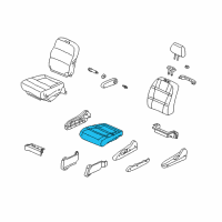 OEM 2000 Honda Odyssey Pad & Frame, Left Front Seat Cushion Diagram - 81532-S0X-A21