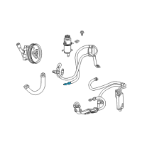 OEM Jeep Grand Cherokee O Ring-Power Steering Hose Diagram - 5205254