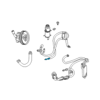 OEM 2006 Jeep Liberty O Ring-Power Steering Hose Diagram - 5205254