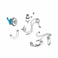 OEM 2005 Jeep Liberty Power Steering Pump Diagram - 52088712AC