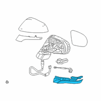 OEM 2018 Lexus NX300 Cover, Outer Mirror Diagram - 87948-78080