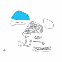 OEM 2022 Lexus RX350 Cover, Outer Mirror Diagram - 87945-0E060-J0