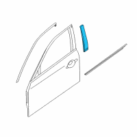OEM Infiniti Q70 Cover Front Door SASH, LH Diagram - 802D3-1MA0A