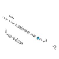 OEM Nissan Altima Retainer-Bearing, Front Drive Shaft Diagram - 39776-10E04