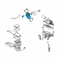 OEM Kia Cadenza Hose Assembly-Air Intake Diagram - 281303R800