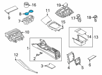 OEM BMW 230i xDrive RUBBER INSERT, CUP HOLDER Diagram - 51-16-6-806-844