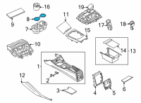 OEM BMW 230i RUBBER INSERT, CUP HOLDER Diagram - 51-16-6-806-844