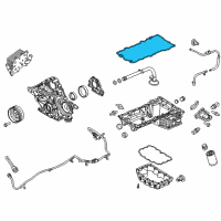 OEM Ford F-250 Super Duty Upper Oil Pan Gasket Diagram - BC3Z-6710-A