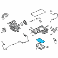 OEM 2011 Ford F-250 Super Duty Lower Oil Pan Gasket Diagram - BC3Z-6710-B