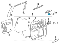 OEM Buick Enclave Window Switch Diagram - 84513466