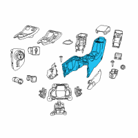 OEM 2021 Jeep Compass Console-Base Diagram - 5ZK87DX9AH