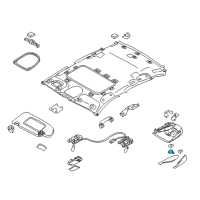 OEM 2012 Infiniti M56 Switch Assy-Sunroof Diagram - 25450-1MA0B