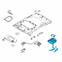 OEM 2013 Infiniti M56 Lamp Assembly-Map Diagram - 26430-1PP0A