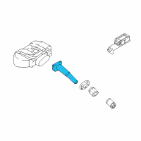 OEM Hyundai Accent Tpms Stem Diagram - 52936-2J100