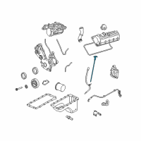 OEM Ford Explorer Dipstick Diagram - 6L2Z-6750-BA