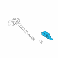 OEM Hyundai Elantra GT Tpms Module Assembly Diagram - 95800-A5600