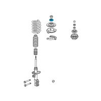 OEM 2012 Honda Fit Bearing, Shock Absorber Mounting Diagram - 51726-SFA-005