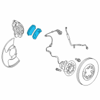 OEM 2004 GMC Canyon Front Pads Diagram - 89040317