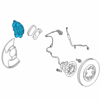 OEM 2008 Chevrolet Colorado Caliper Diagram - 89040312