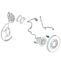 OEM 2011 Chevrolet Colorado Bearing Support Bolt Diagram - 11609768