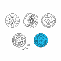 OEM 2002 Cadillac Escalade Spare Wheel Diagram - 9594157